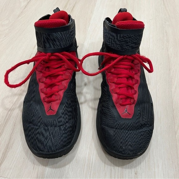 Jordan Fly Unlimited Anthracite‎ Gym Red Basketball High Top Sneakers 7.5 Shoe - Picture 3 of 11